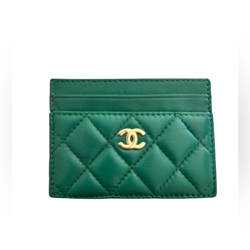 🆕 CHANEL Style Lambskin Quilted Card Holder 🆕